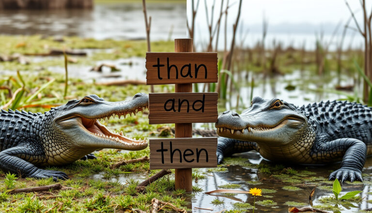 Difference Between Alligator vs Crocodile & Than vs Then